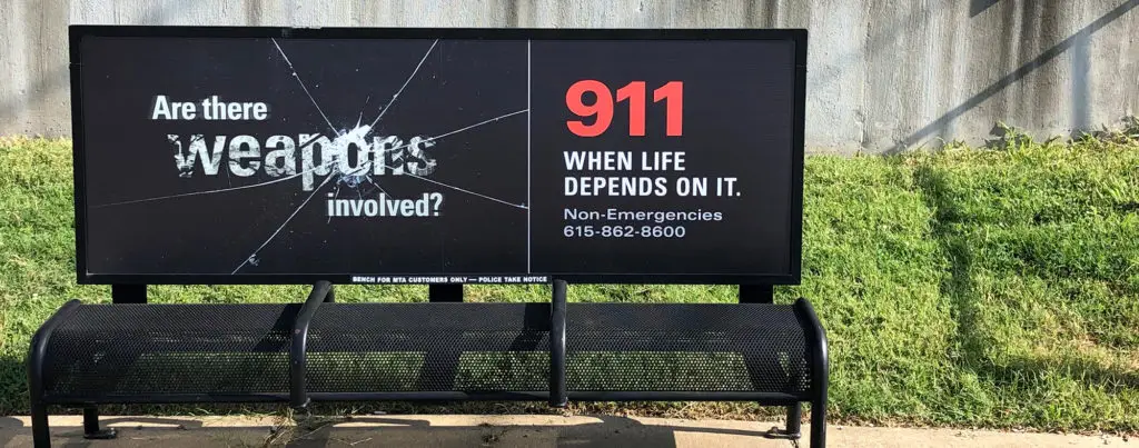 Nashville 911 Bench