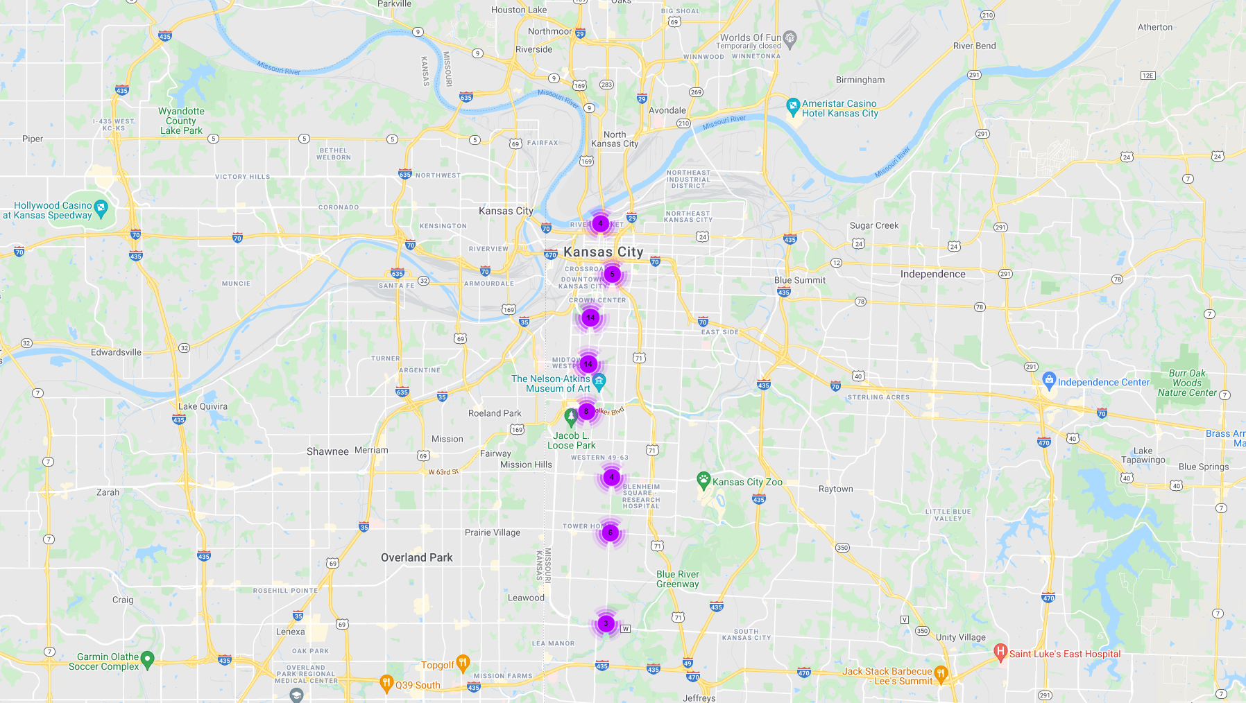Kansas City Static Inventory Map Adsposure