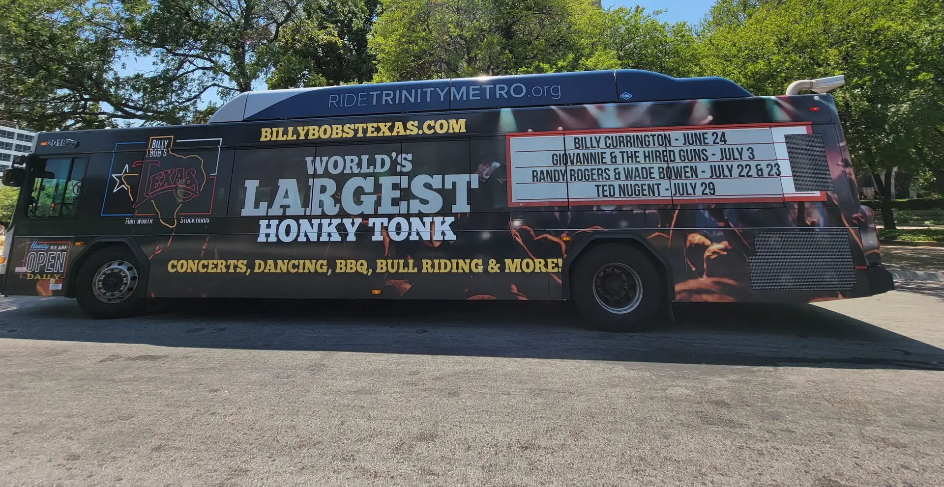 Billy Bob's Texas bus